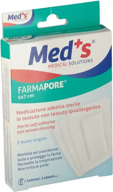 PVS-SPA - meds-farmapore-medicazione-adesiva-sterile-5-x-7-cm-5-buste-singole